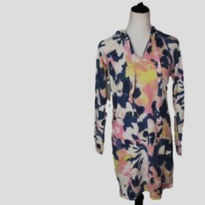 BOBBIE Brooks Tie Dye Hooded Long Sleeve Dress Size Small